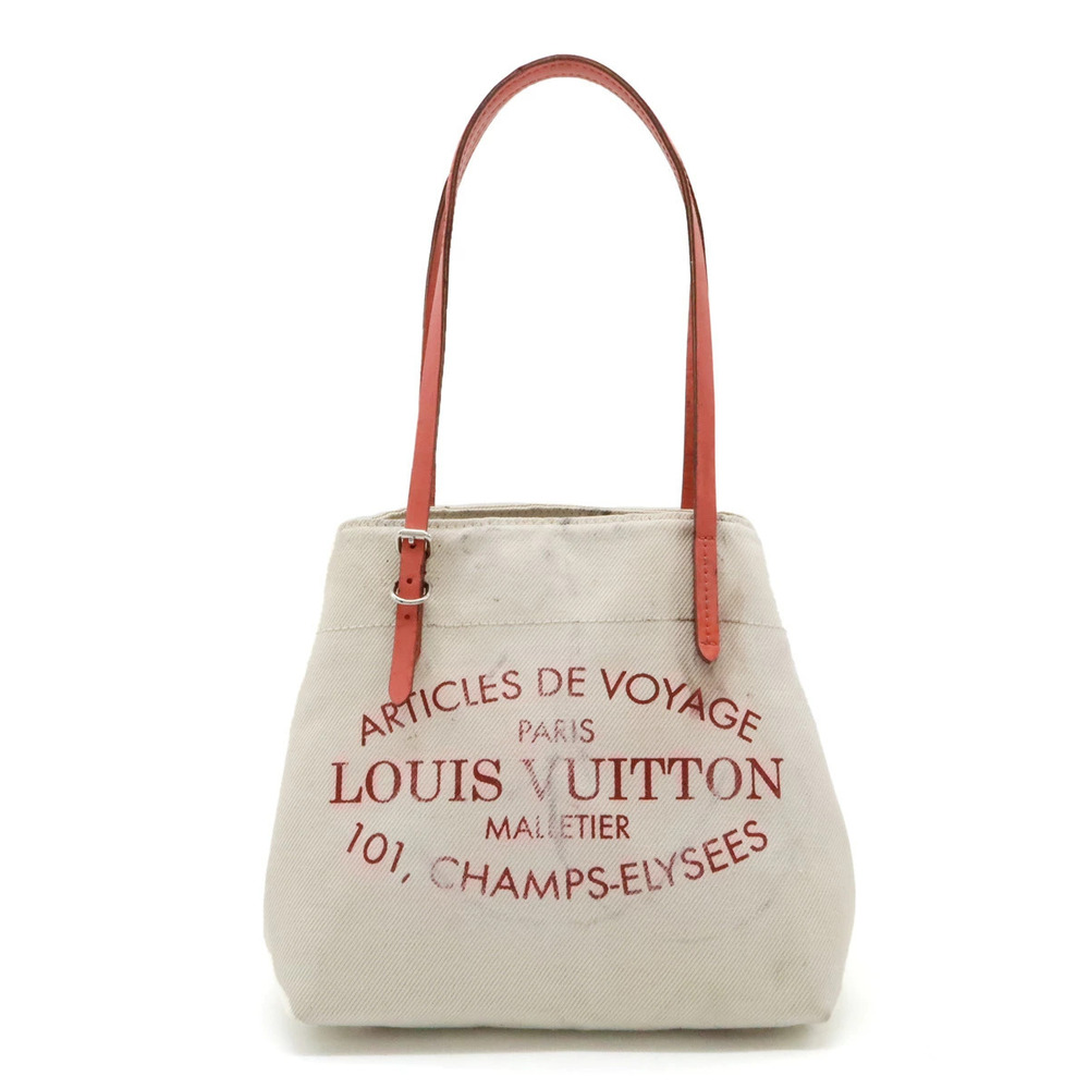 LOUIS VUITTON Summer Collection Cabas Tote Bag Shoulder Leather Corail Pink